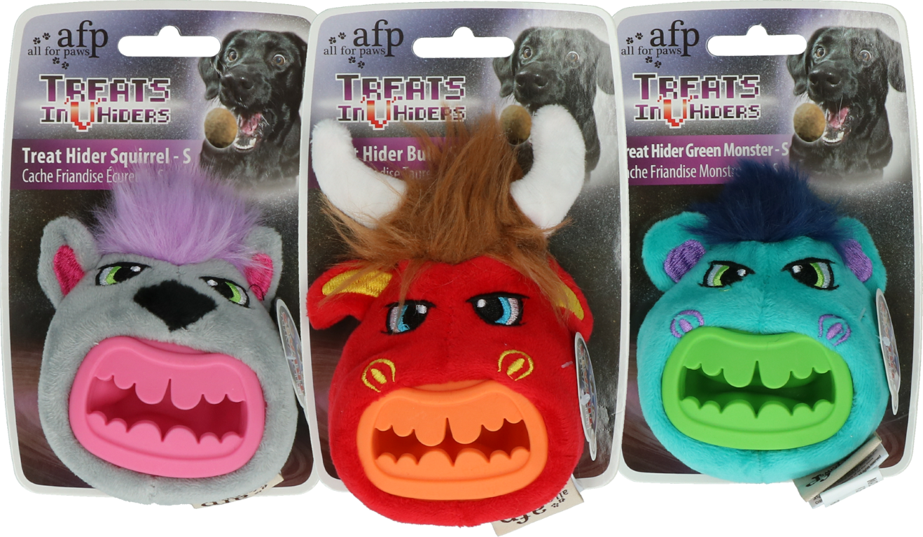 AFP Treats In "V" Hiders - Treat Hider Small Green Monster