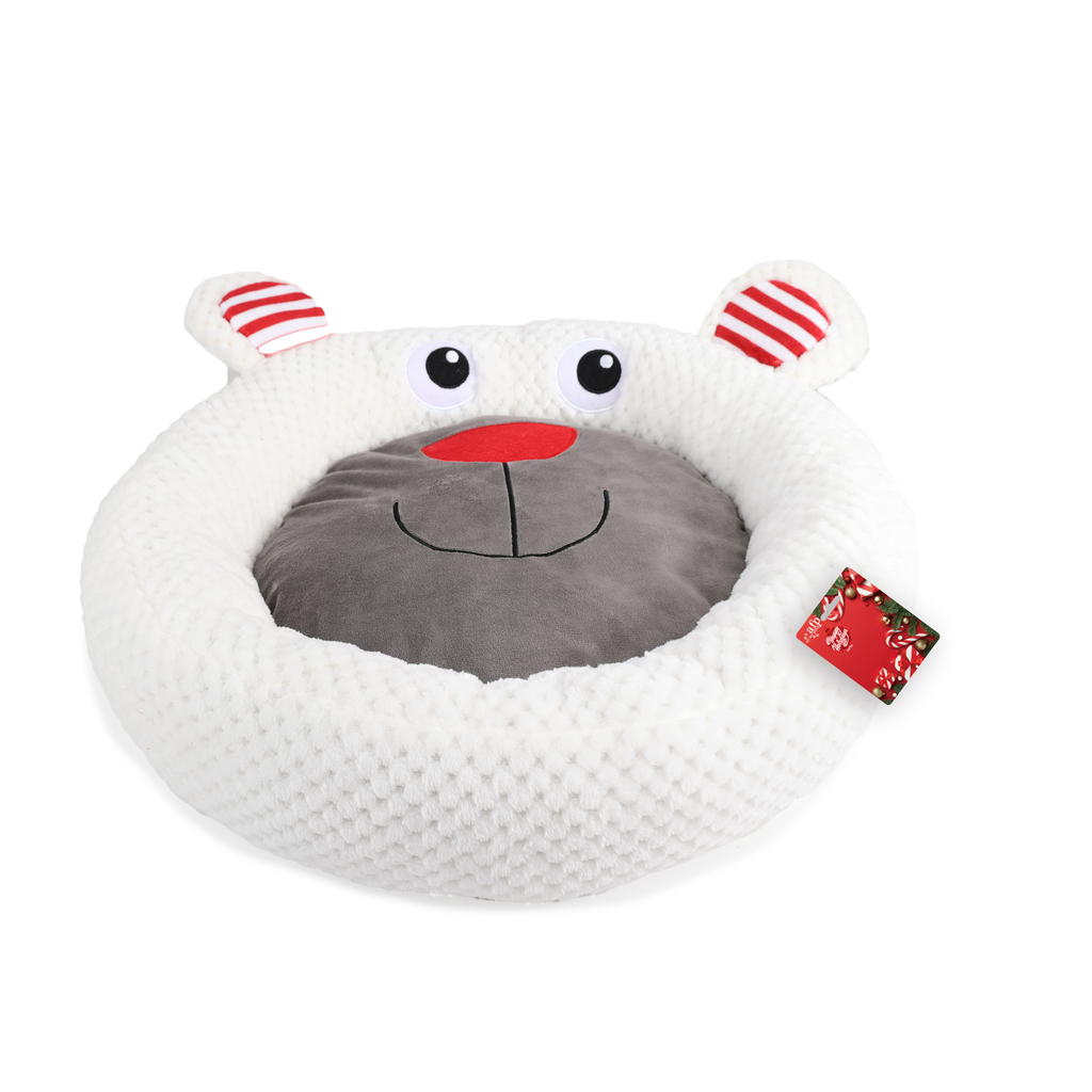 AFP Happy Holidays Merry Comfortable Bed Polar Bear