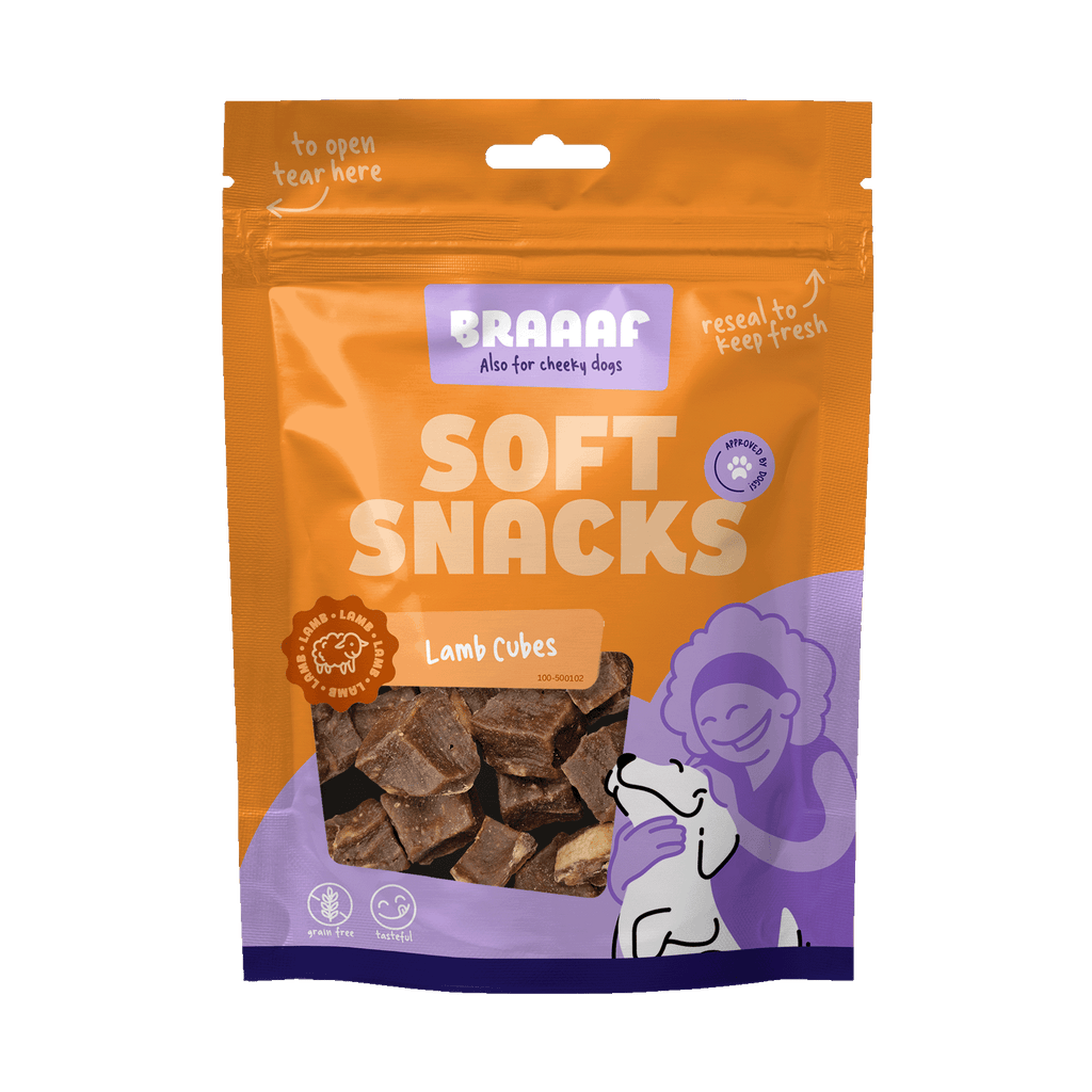 Braaaf Soft Snack Cubes - Lamb & Fish