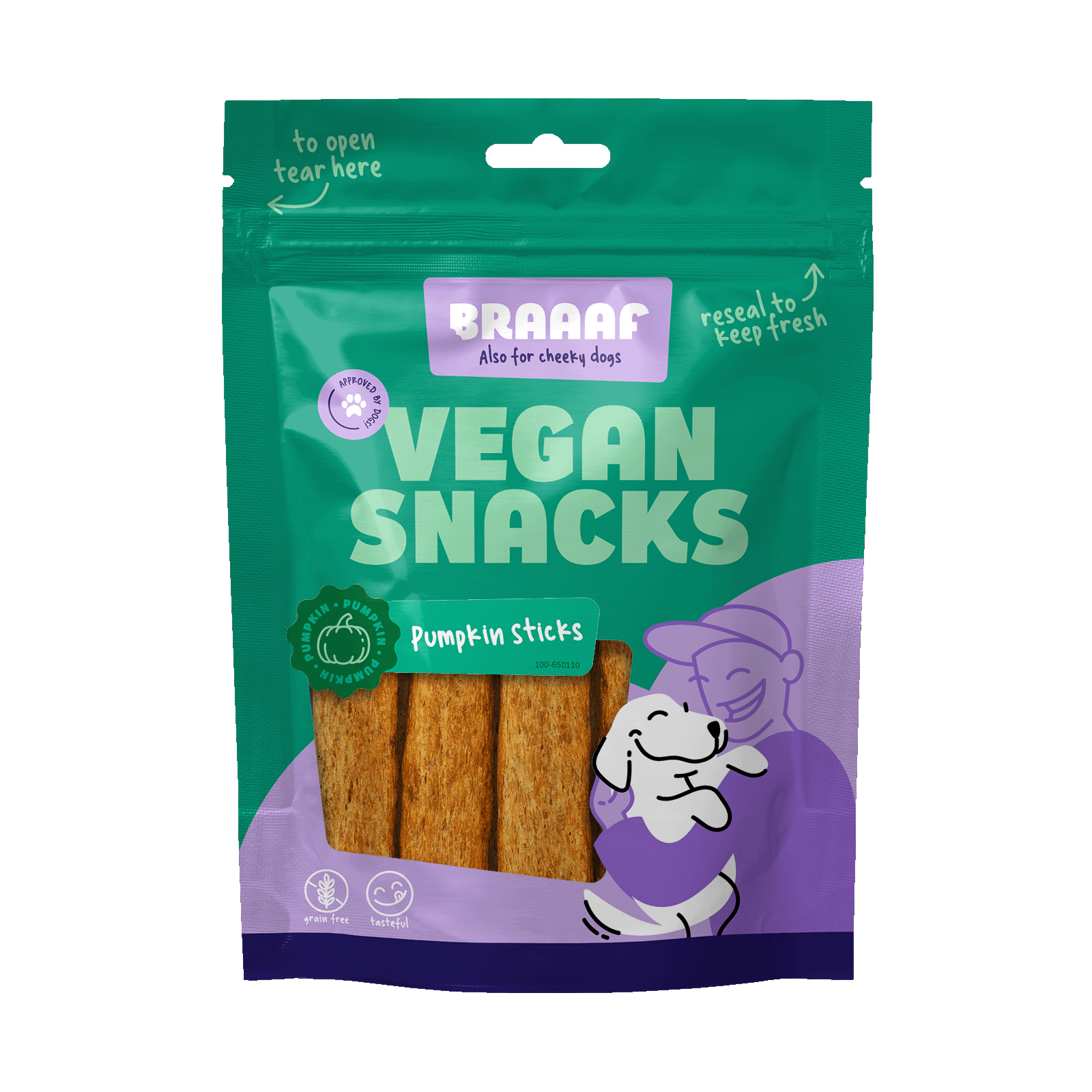 Braaaf Vegan Snack Pumpkin Stick