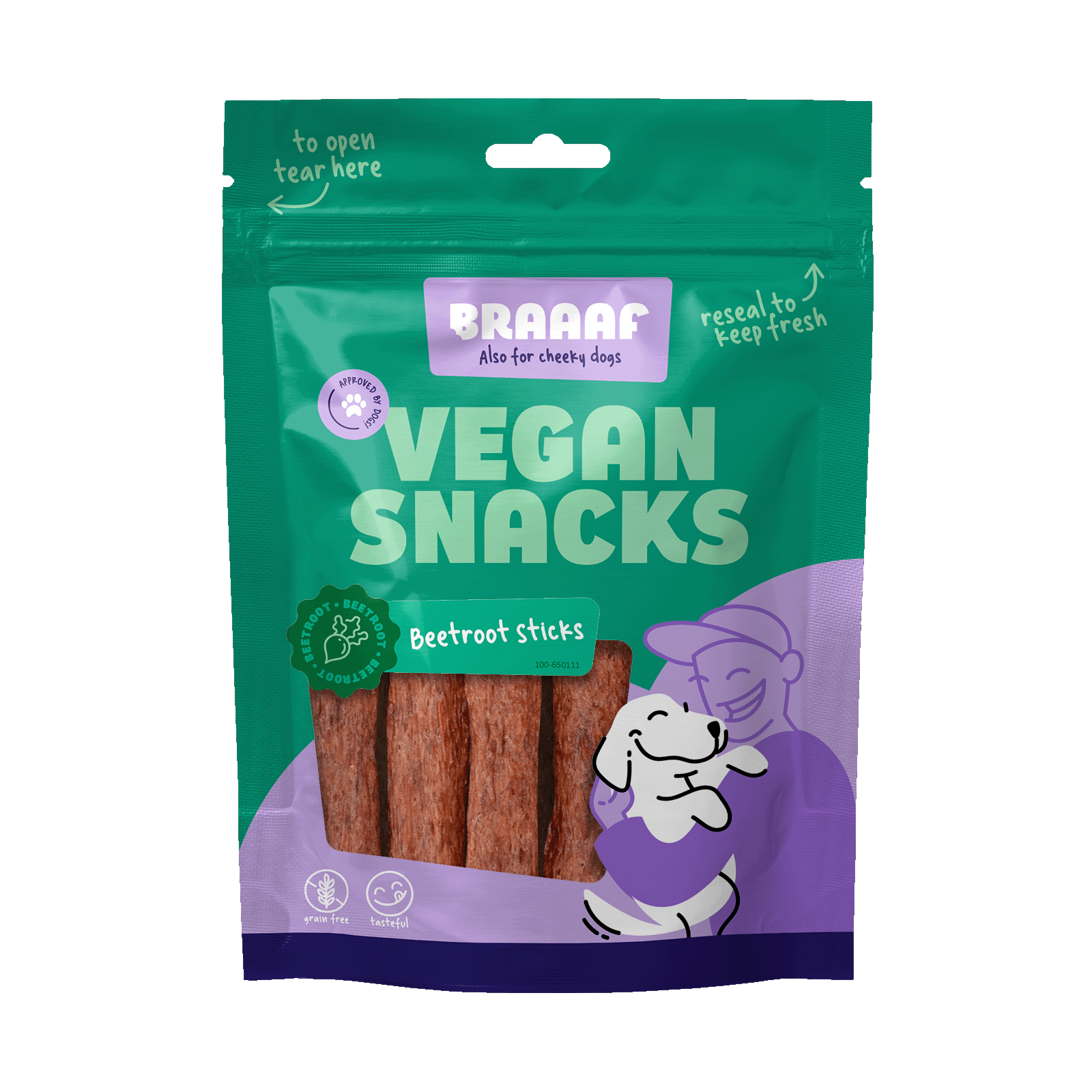 Braaaf Vegan Snack Beetroot Stick