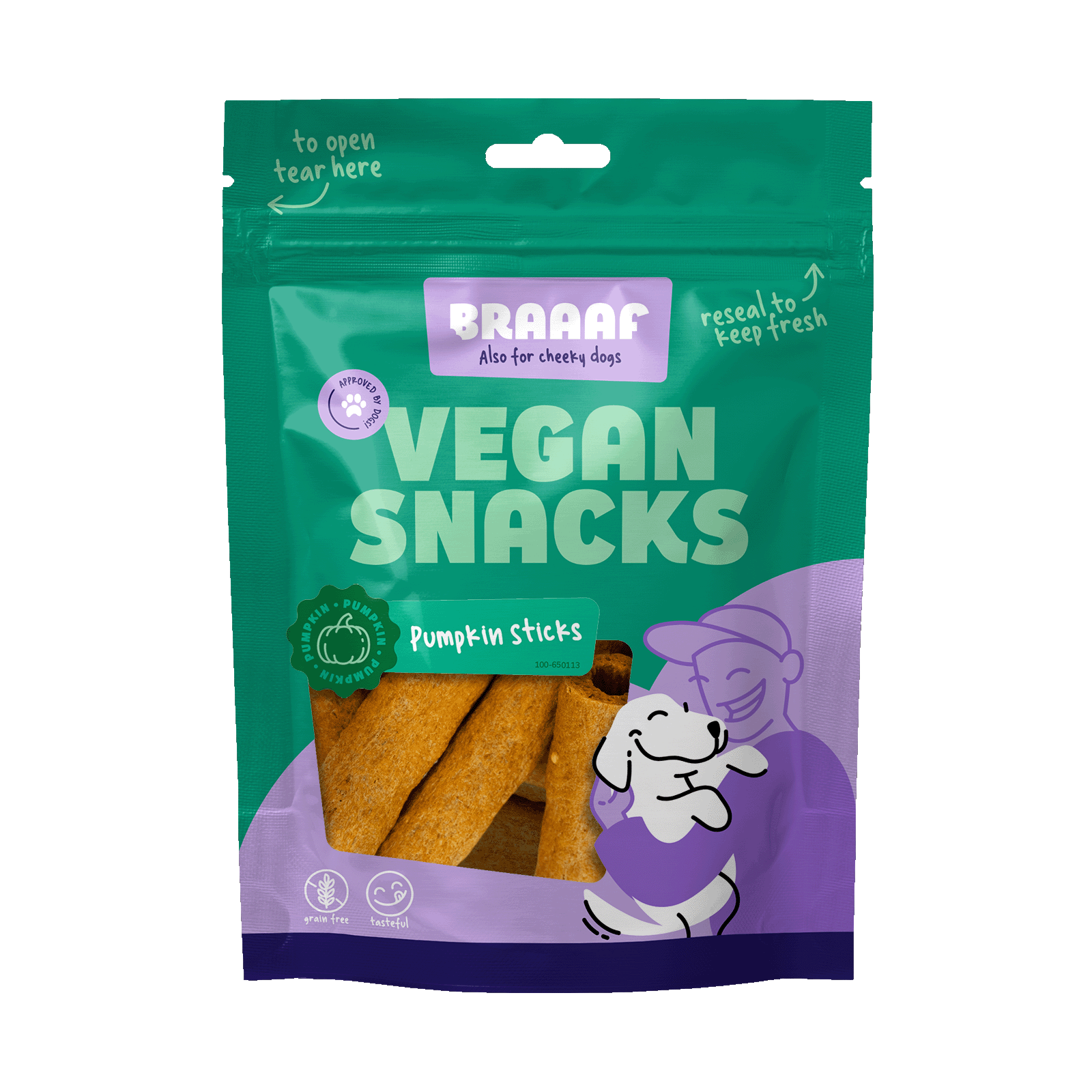 Braaaf Vegan Snack Pumpkin Stick