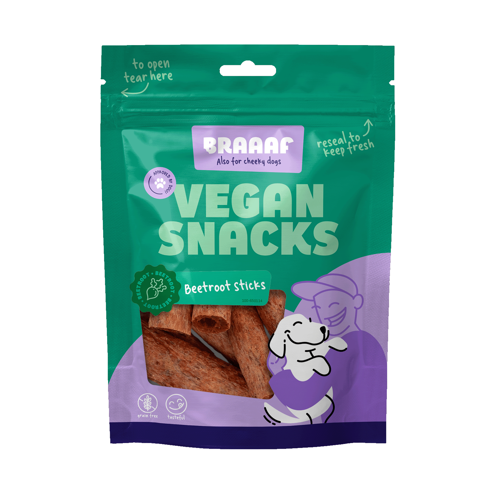 Braaaf Vegan Snack Beetroot Stick