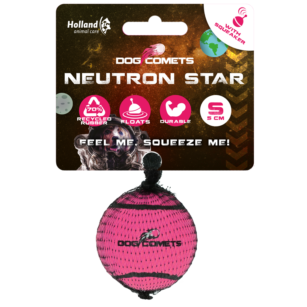 Dog Comets Neutron Star Tennis Ball With Squeaker