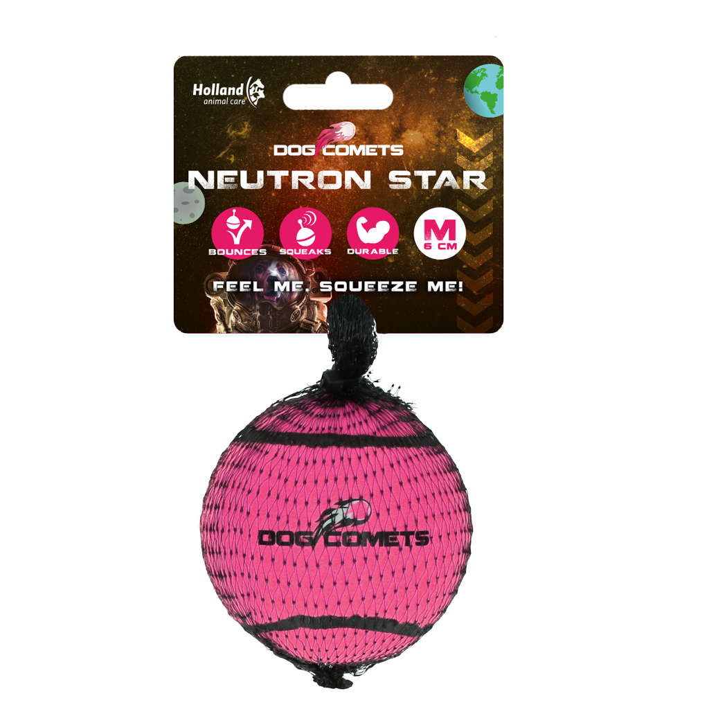 Dog Comets Neutron Star Tennis Ball With Squeaker
