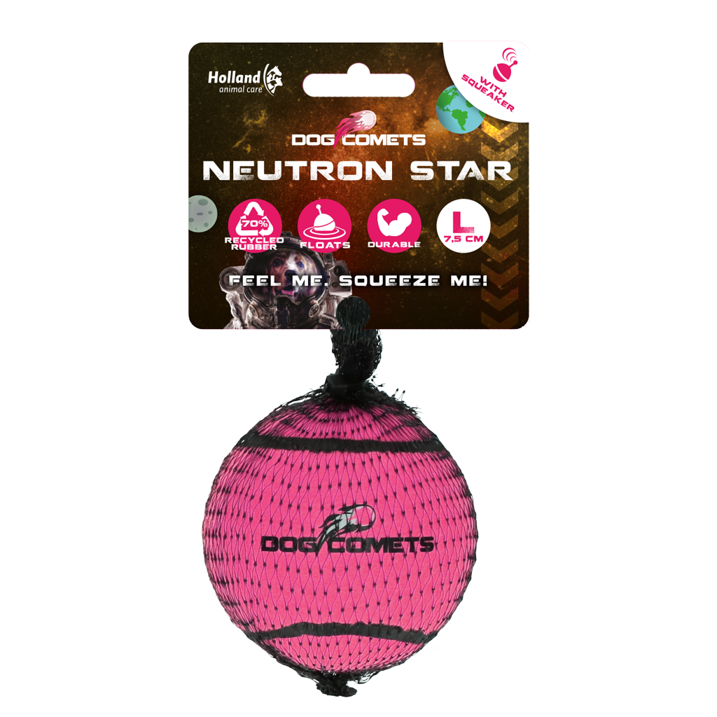 Dog Comets Neutron Star Tennis Ball With Squeaker