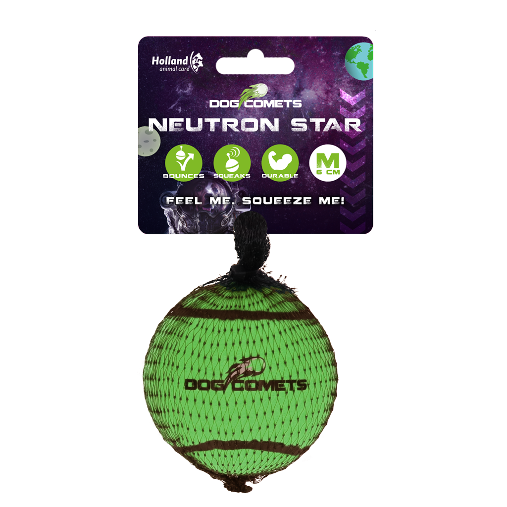 Dog Comets Neutron Star Tennis Ball With Squeaker
