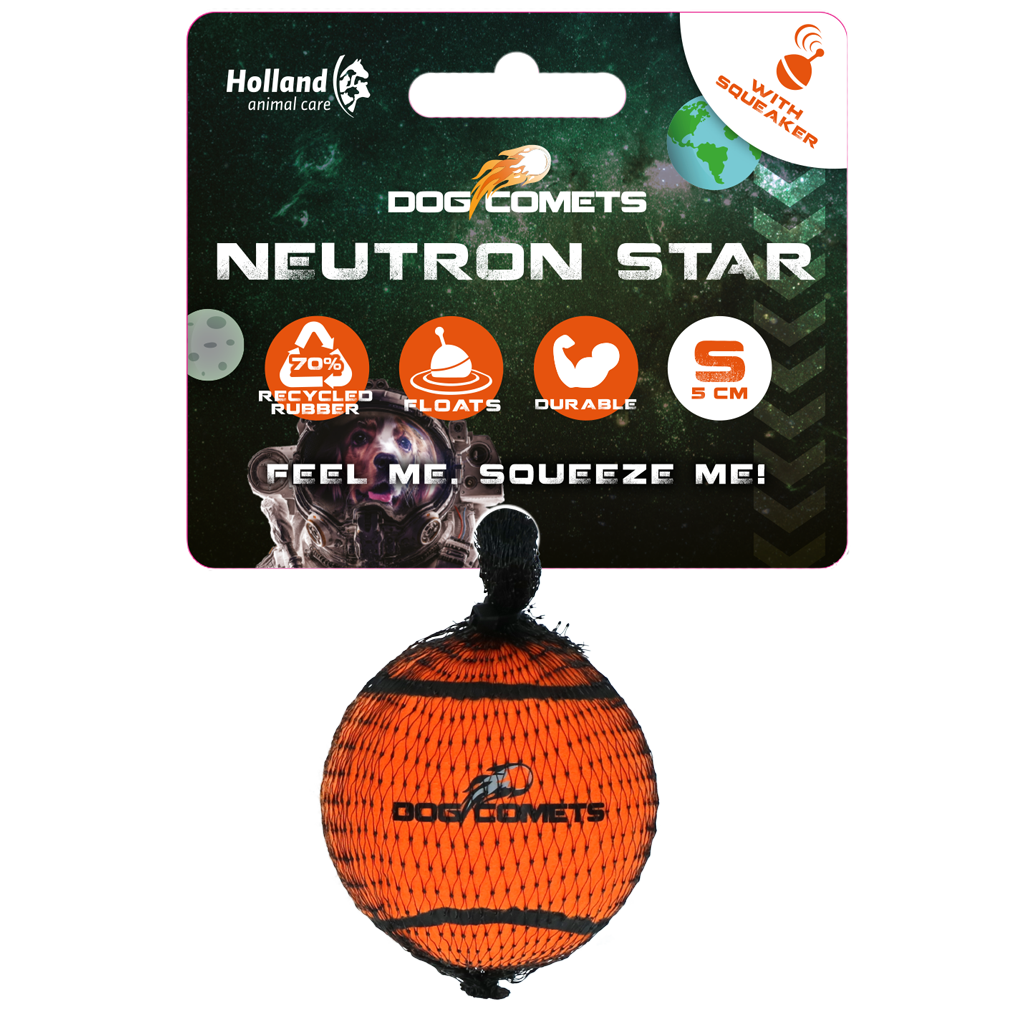 Dog Comets Neutron Star Tennis Ball With Squeaker