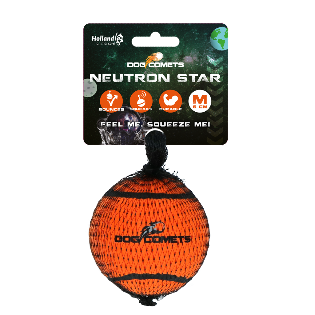 Dog Comets Neutron Star Tennis Ball With Squeaker