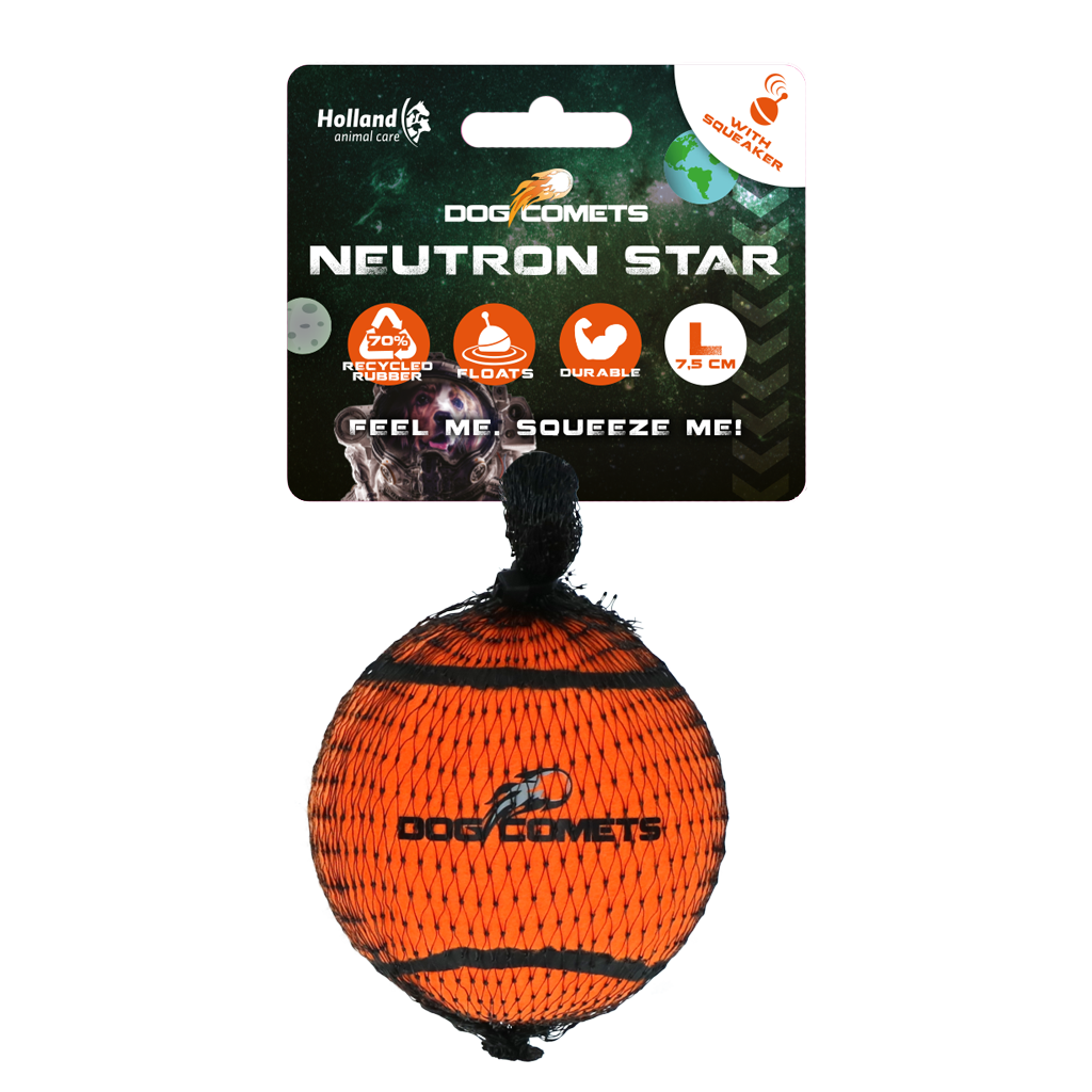 Dog Comets Neutron Star Tennis Ball With Squeaker