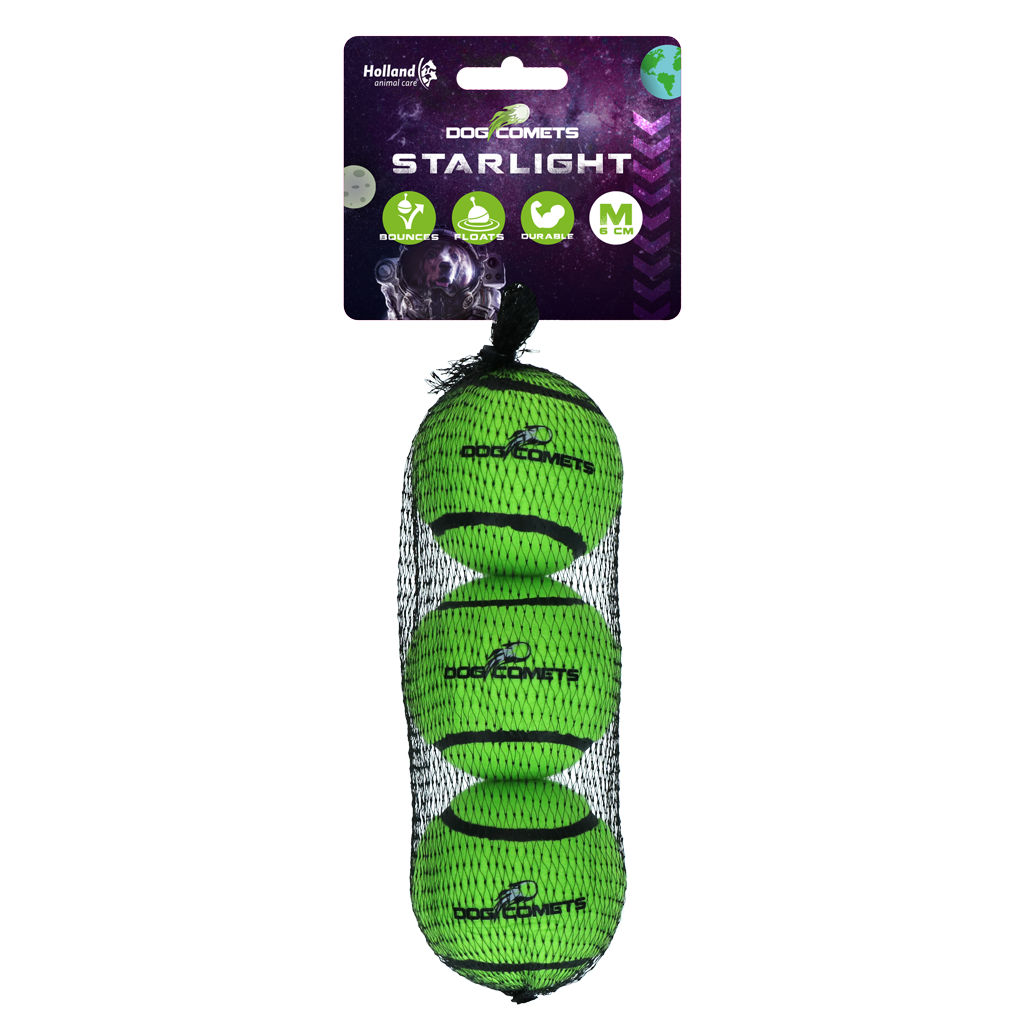 Dog Comets Starlight Tennis Ball (3-pack)