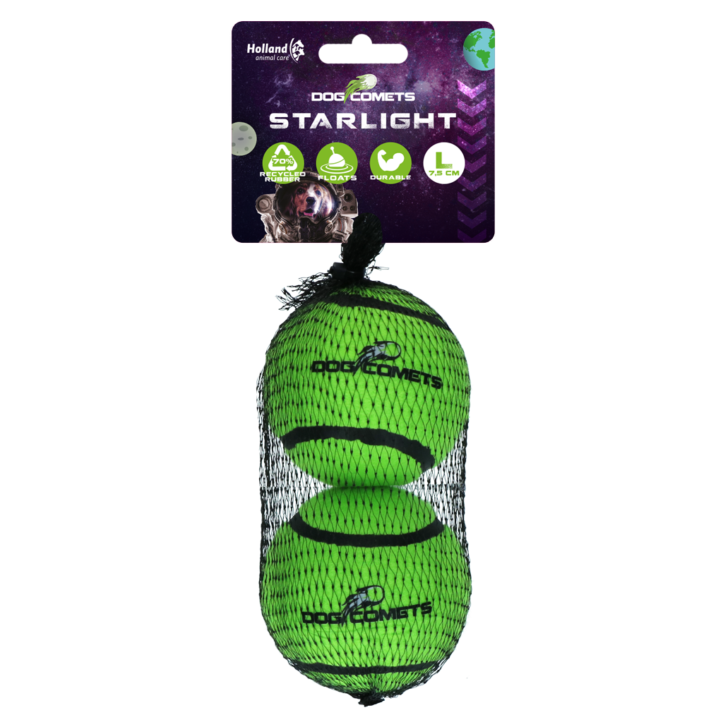 Dog Comets Starlight Tennis Ball (2-pack)