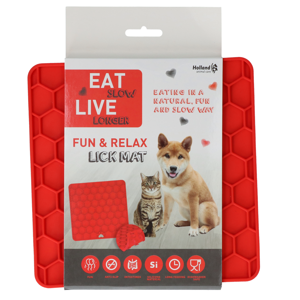 Eat Slow Live Longer Lick Mat Honeycomb