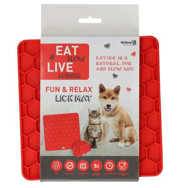 Eat Slow Live Longer Lick Mat Honeycomb