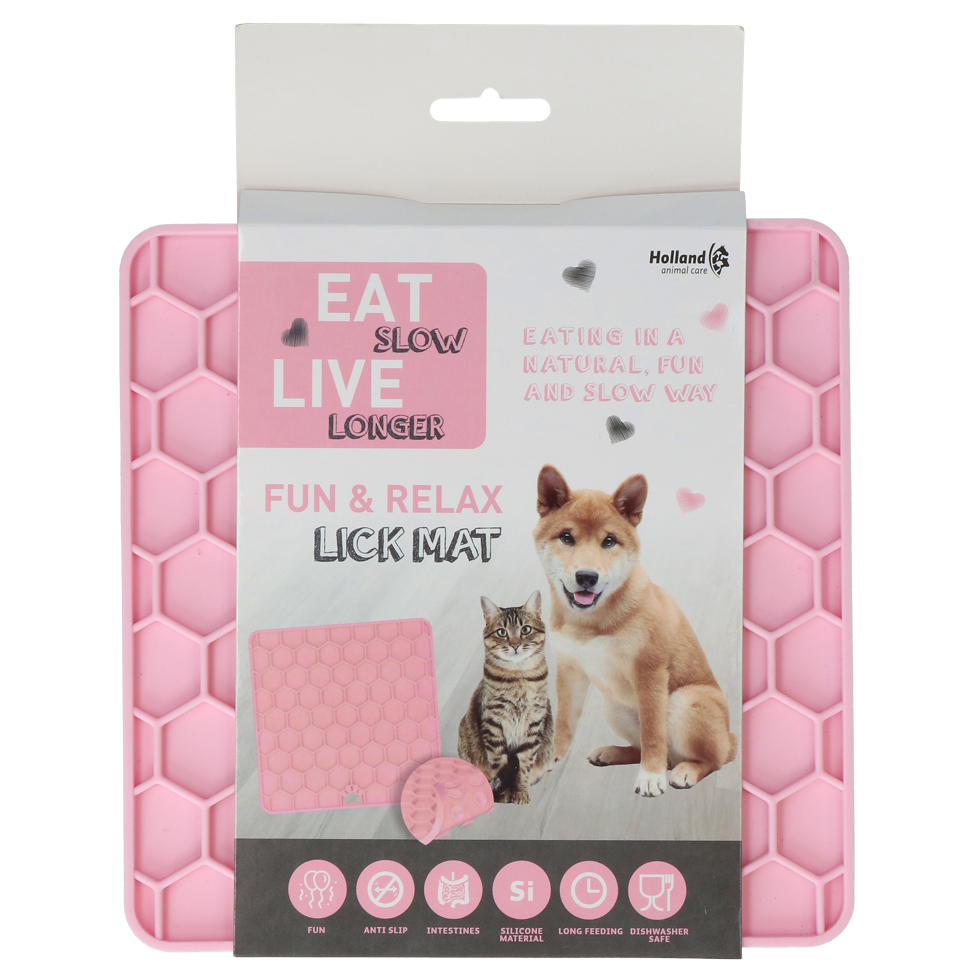 Eat Slow Live Longer Lick Mat Honeycomb