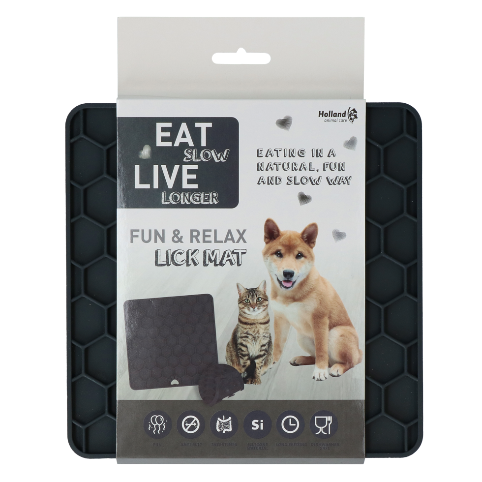Eat Slow Live Longer Lick Mat Honeycomb