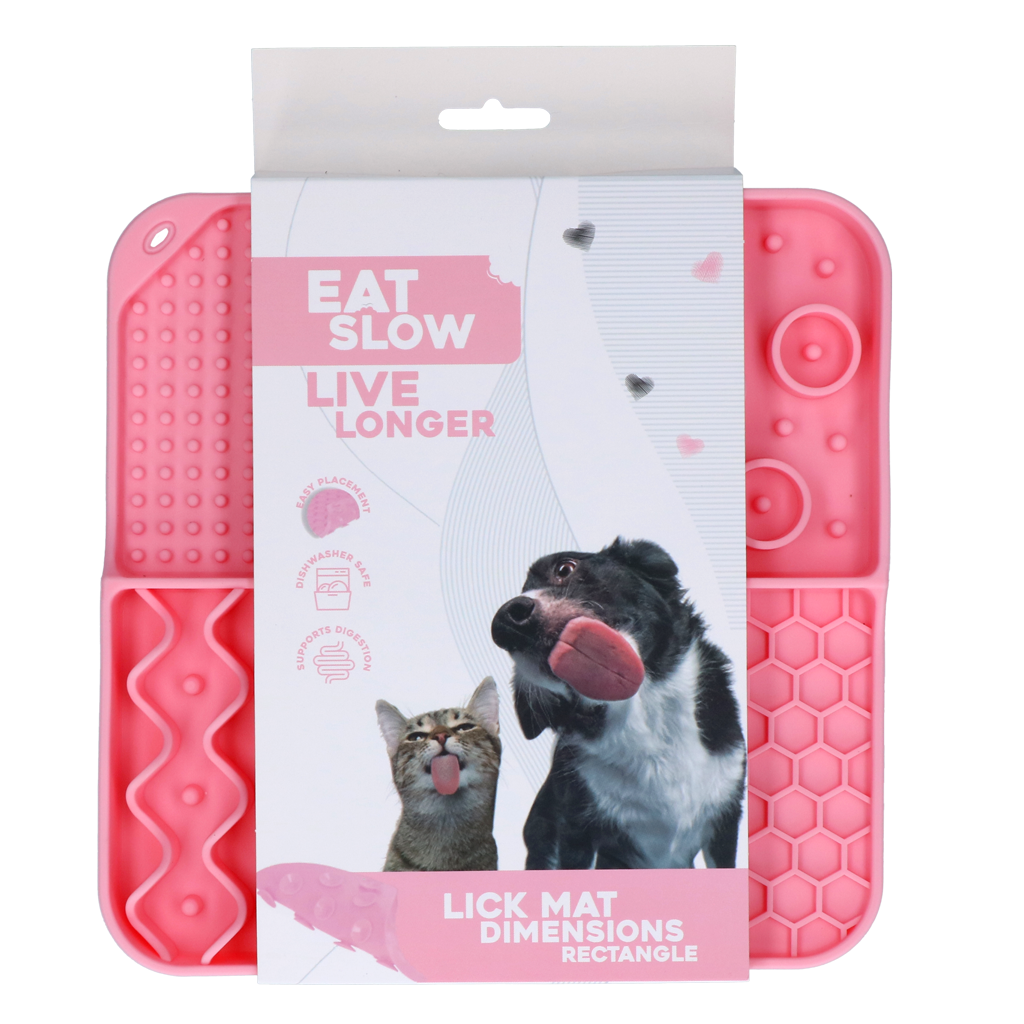 Eat Slow Live Longer Lick Mat Dimensions Rectangle
