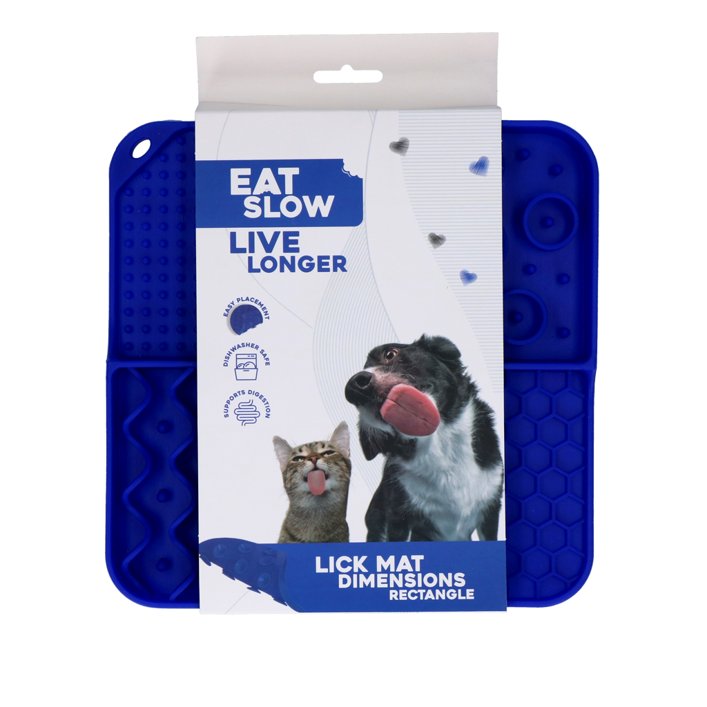 Eat Slow Live Longer Lick Mat Dimensions Rectangle