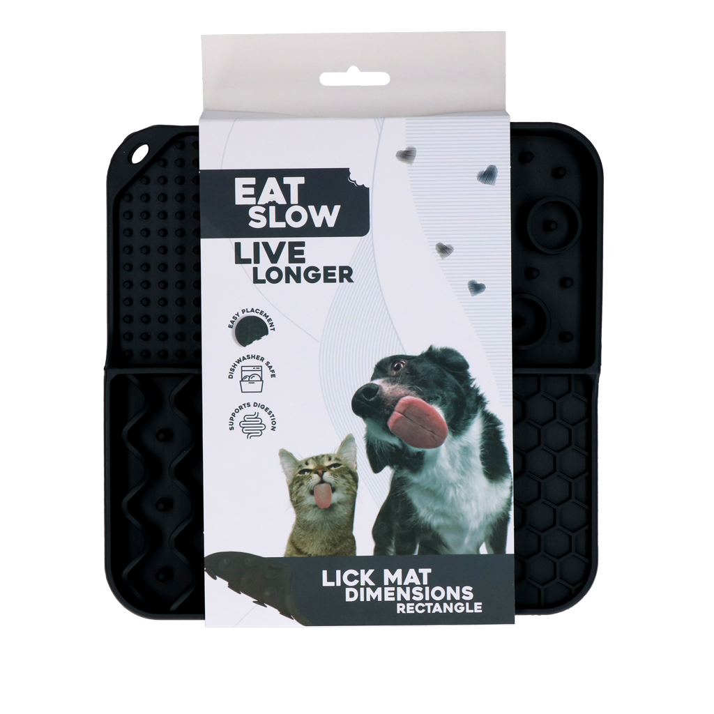 Eat Slow Live Longer Lick Mat Dimensions Rectangle