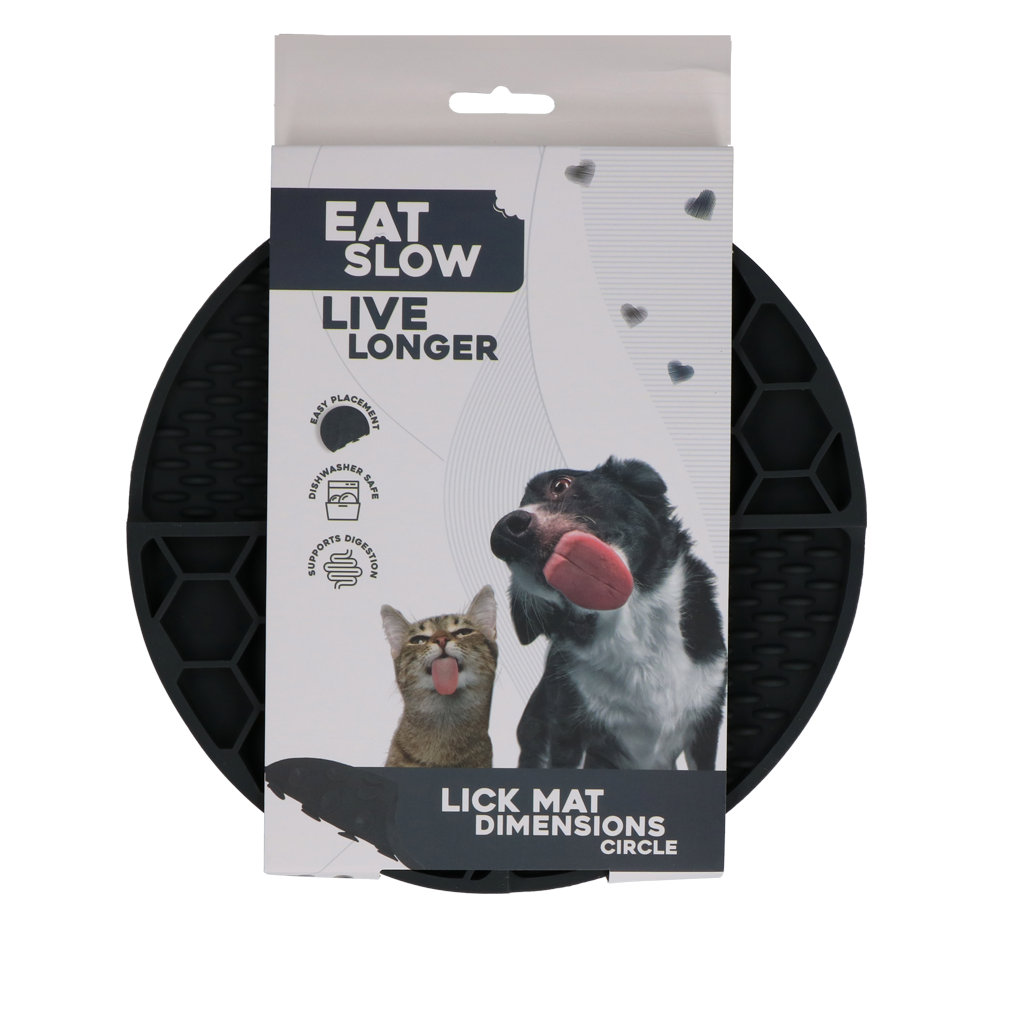 Eat Slow Live Longer Lick Mat Dimensions Circle