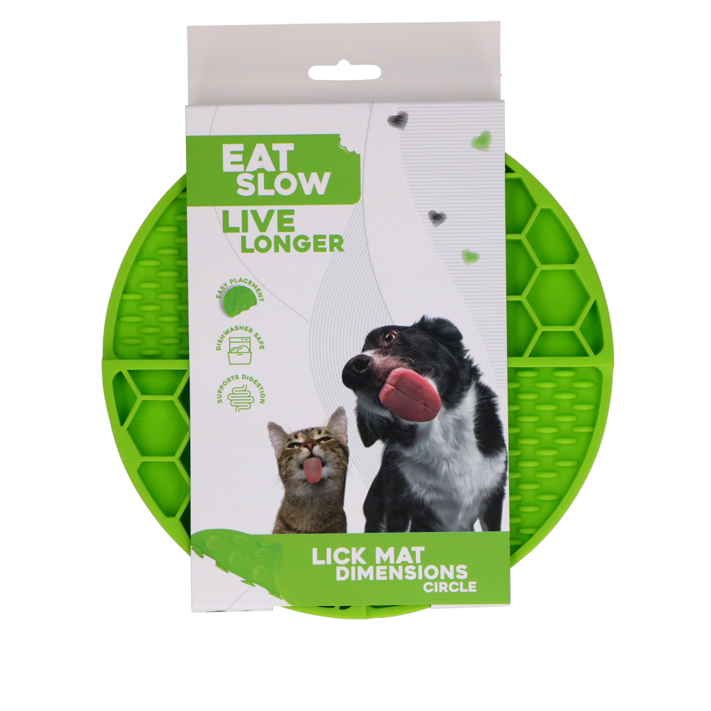 Eat Slow Live Longer Lick Mat Dimensions Circle