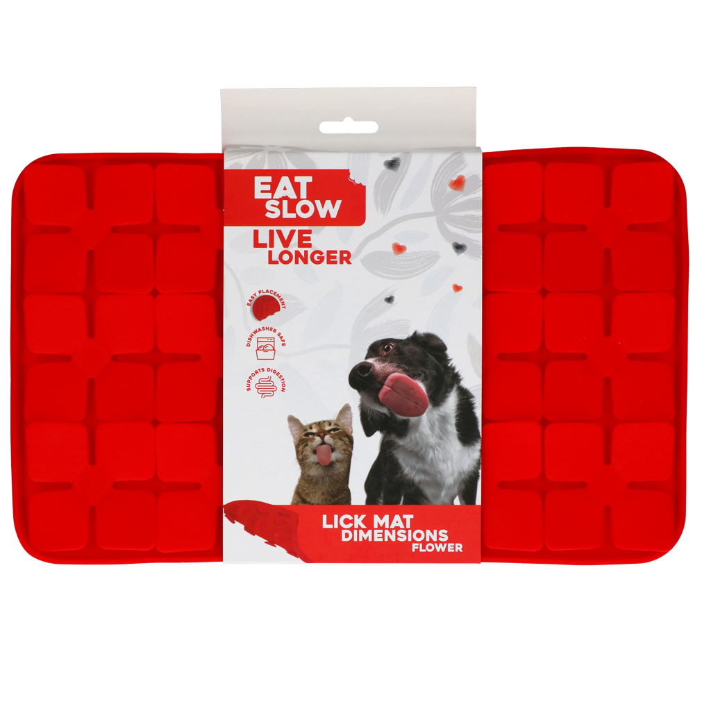 Eat Slow Live Longer Lick Mat Dimensions Flower