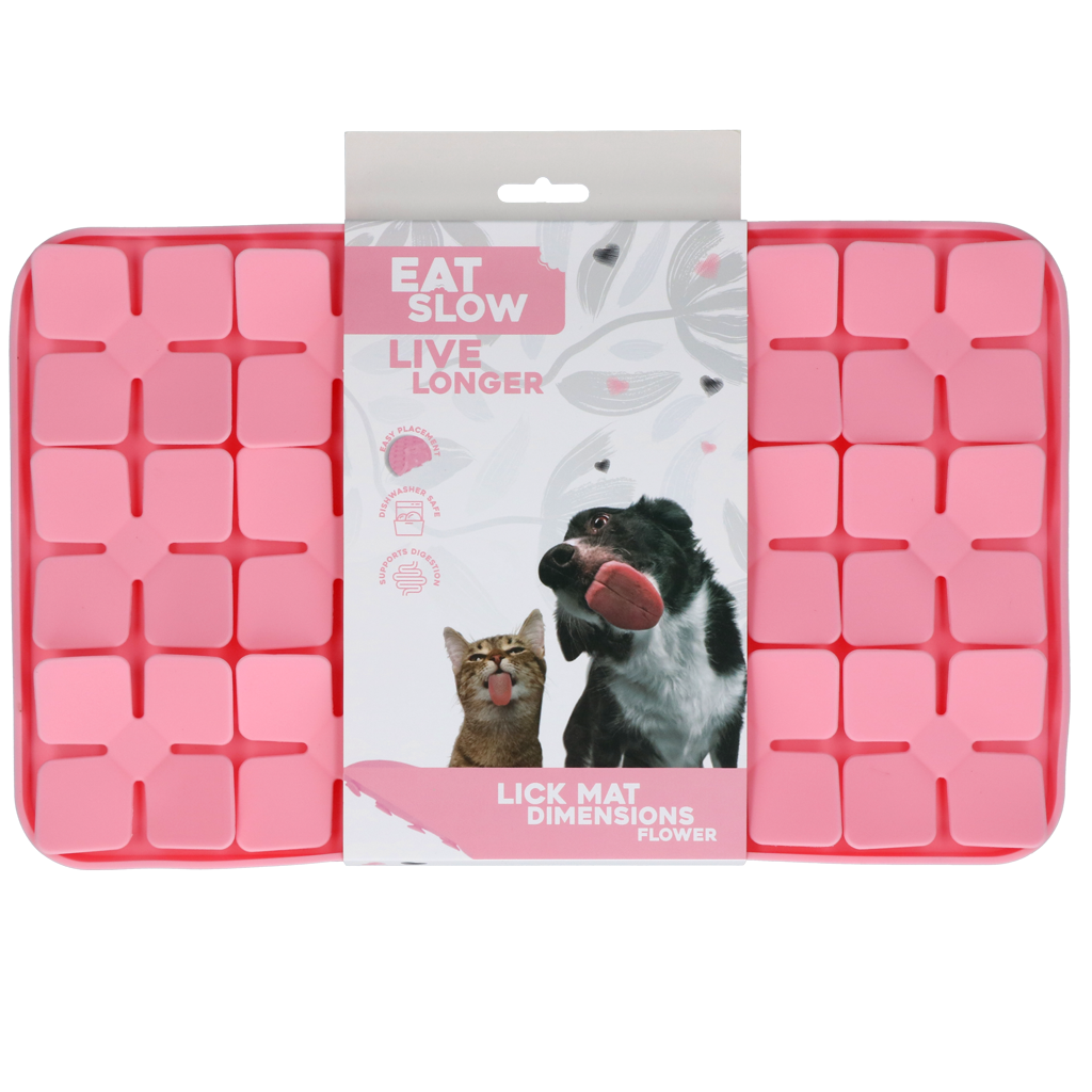 Eat Slow Live Longer Lick Mat Dimensions Flower
