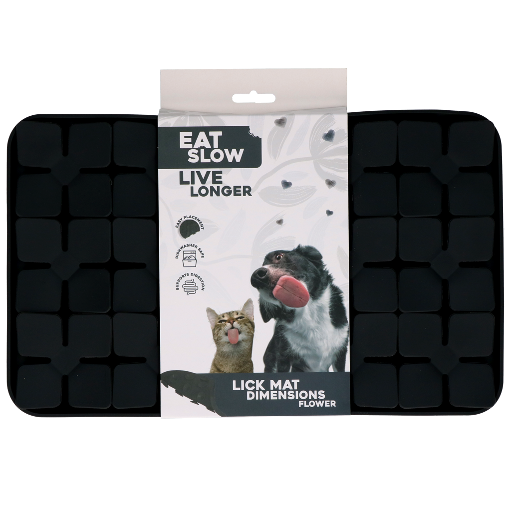 Eat Slow Live Longer Lick Mat Dimensions Flower