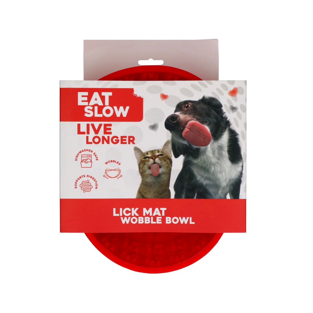 Eat Slow Live Longer Lick Mat Wobble Bowl