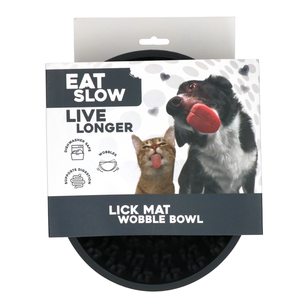 Eat Slow Live Longer Lick Mat Wobble Bowl