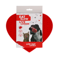 Eat Slow Live Longer Lick Mat Lovely Heart