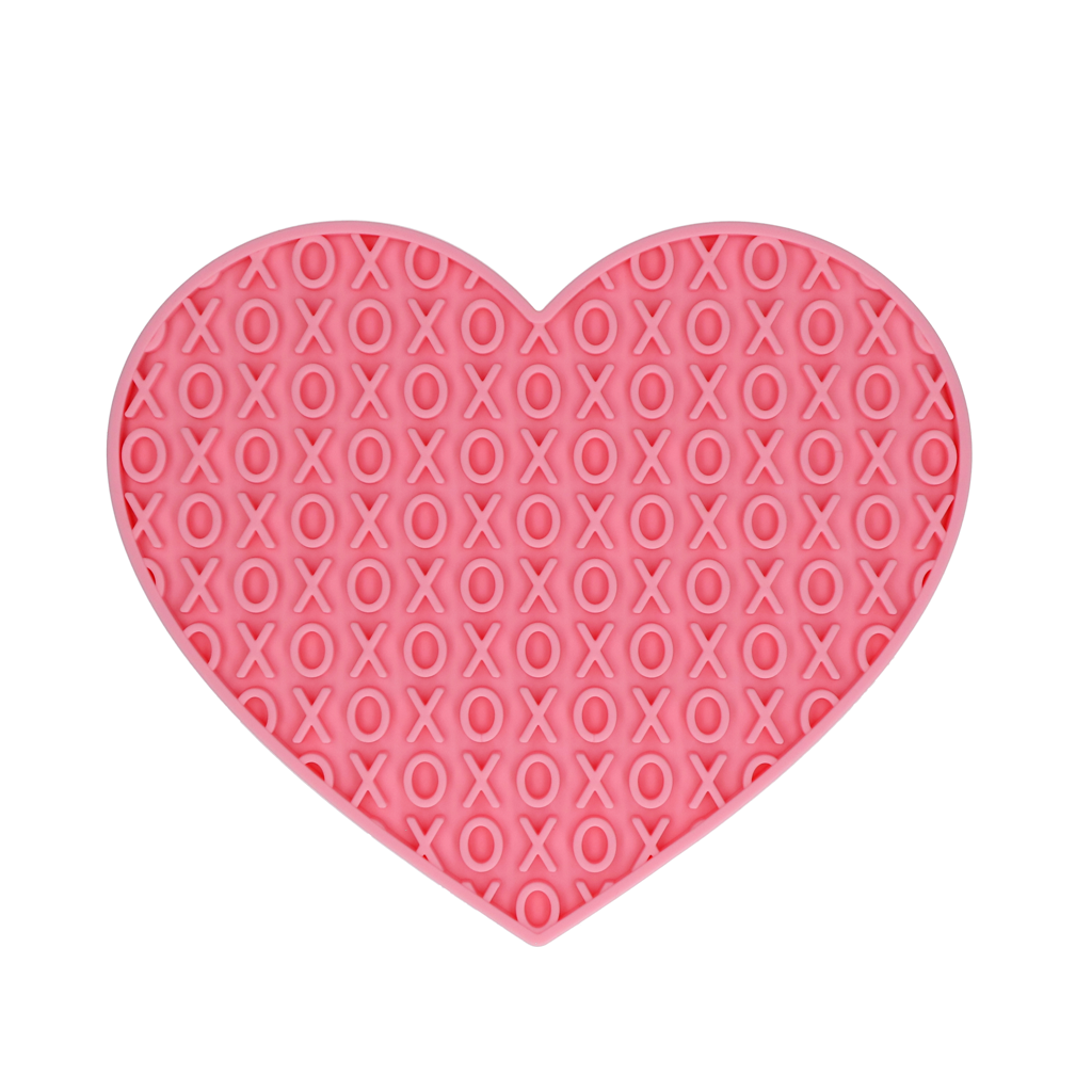 Eat Slow Live Longer Lick Mat Lovely Heart
