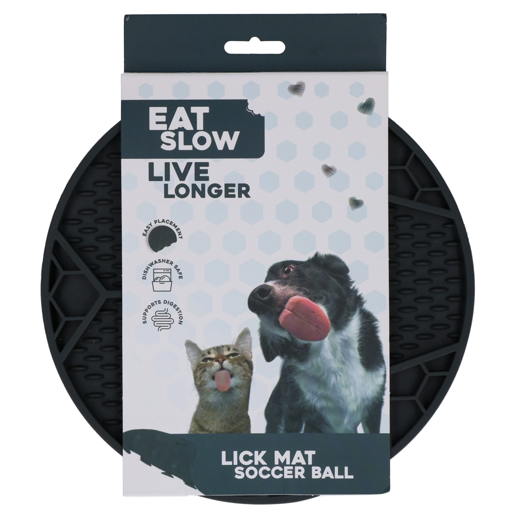 Eat Slow Live Longer Lick Mat Soccer Ball