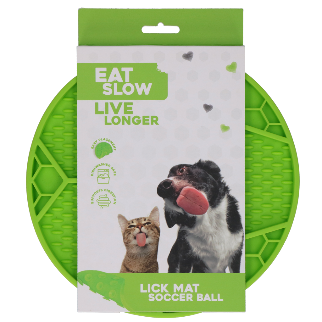 Eat Slow Live Longer Lick Mat Soccer Ball