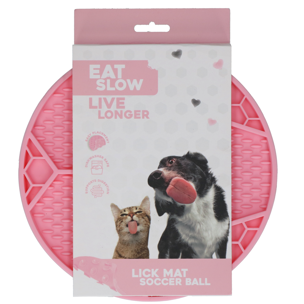 Eat Slow Live Longer Lick Mat Soccer Ball