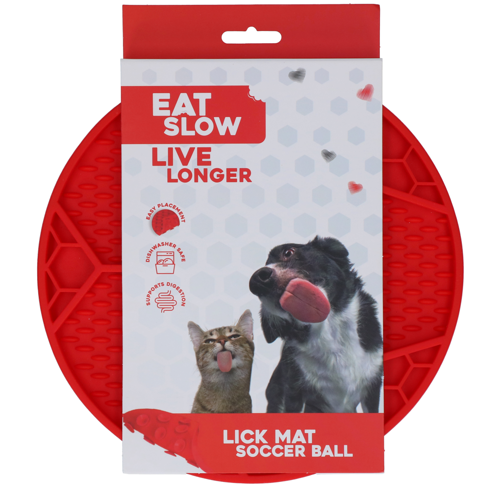 Eat Slow Live Longer Lick Mat Soccer Ball