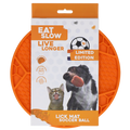 Eat Slow Live Longer Lick Mat Soccer Ball Orange (Limited Edition EC)