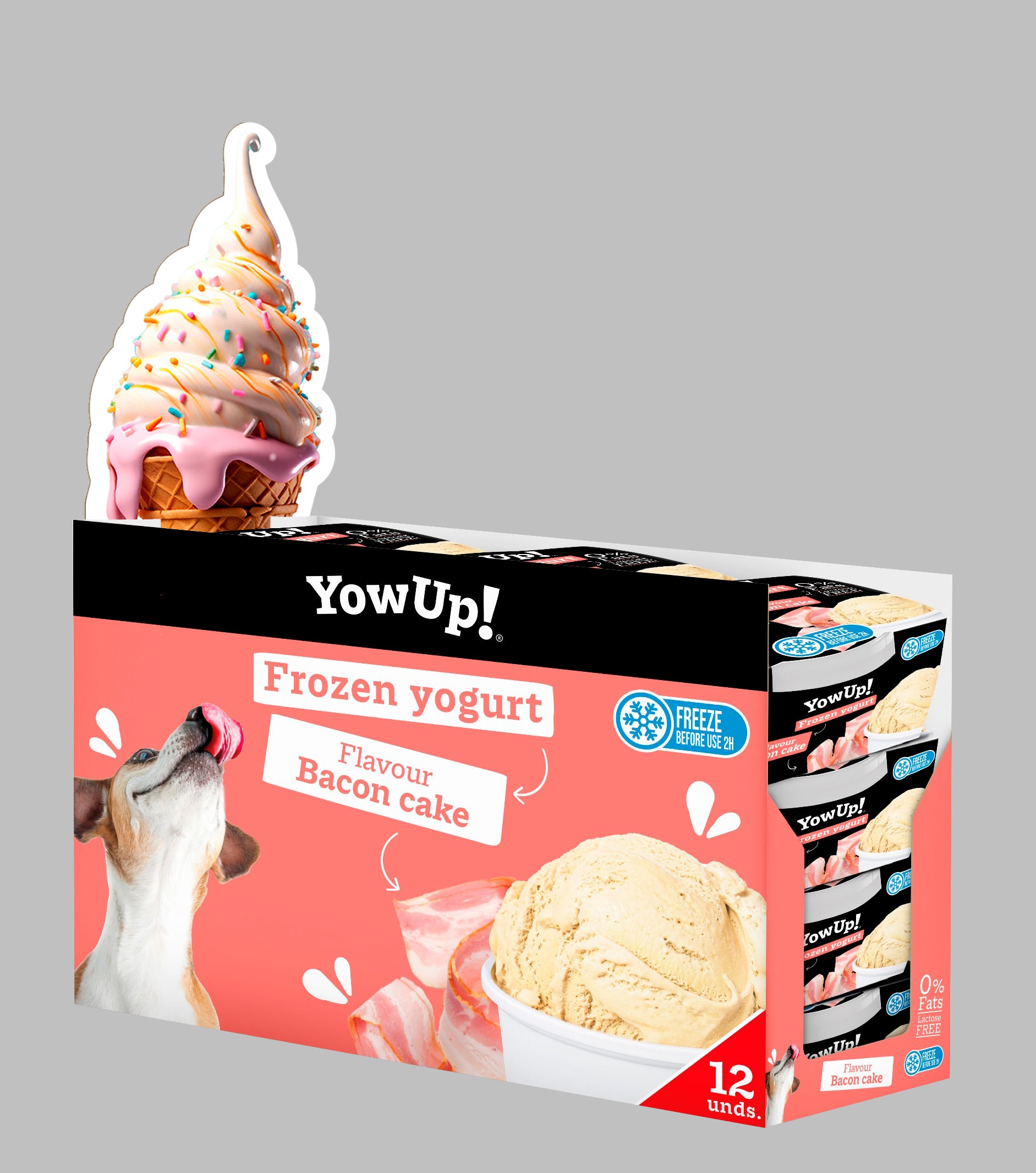 YowUp! Frozen Yoghurt Bacon Cake