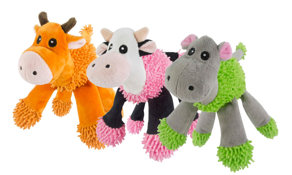 Fuzzle with 5 squeakers Hippo