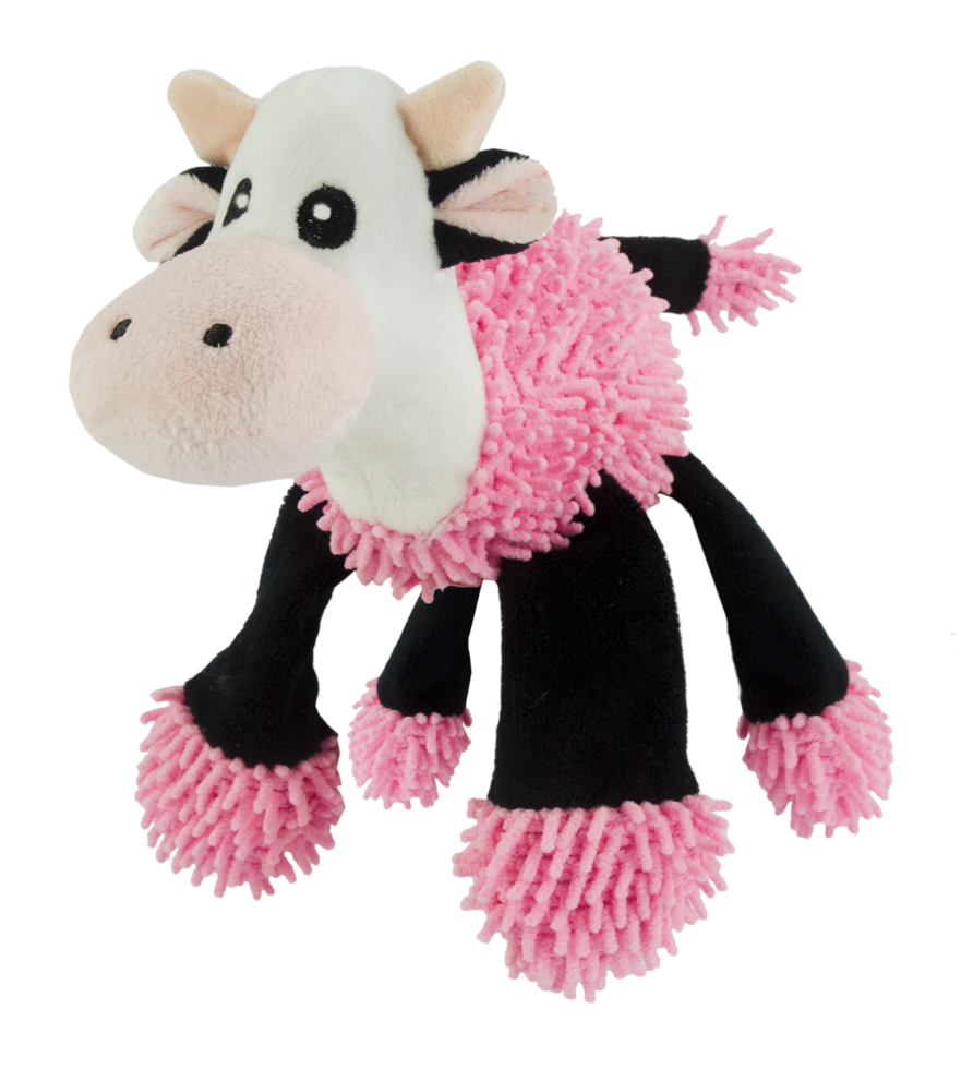 Fuzzle with 5 squeakers Cow