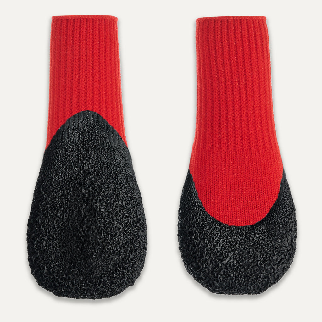 Goo-eez Dog Boots Lites 4 Per Pack Red/Black