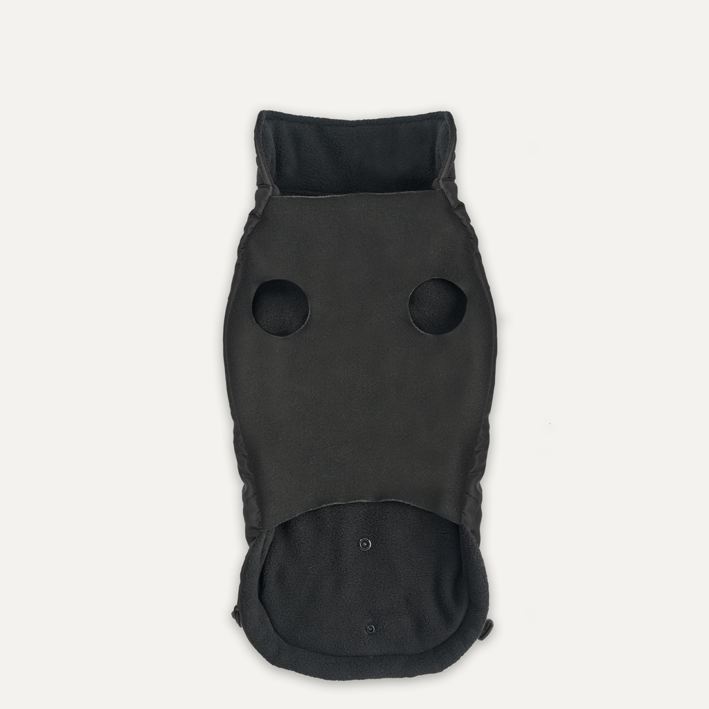 Goo-eez Mock Neck Signature Wrap Jacket XXS Black