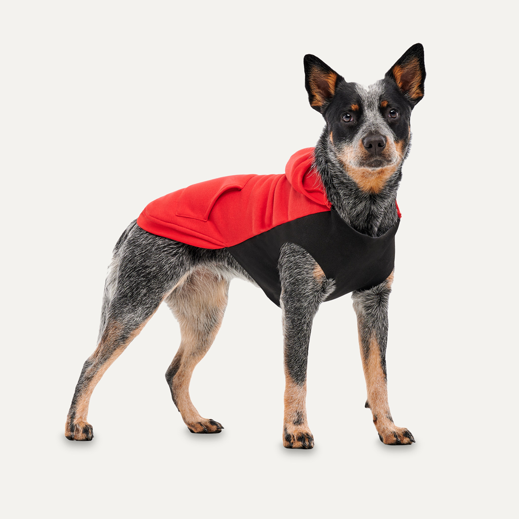 Goo-eez Kangaroo Fleece Hoodie XXS Red/Black