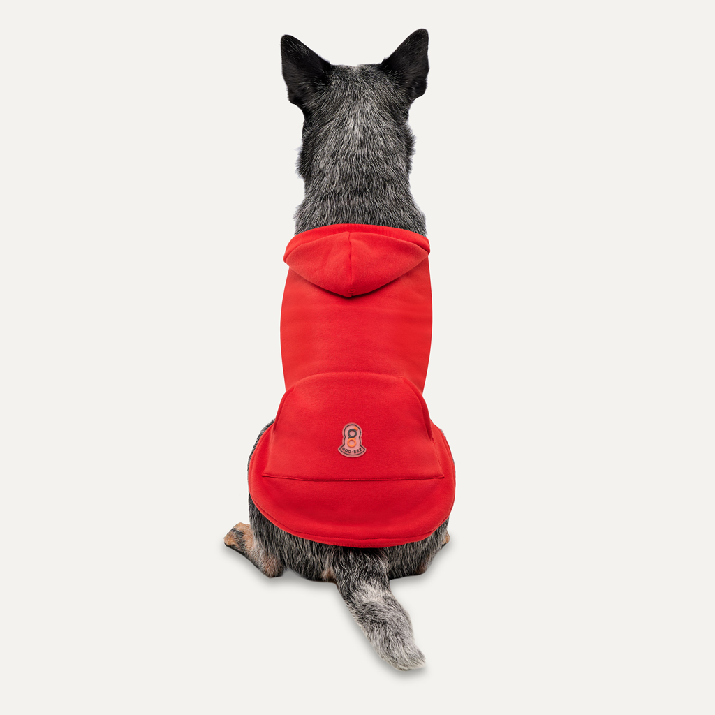 Goo-eez Kangaroo Fleece Hoodie XXS Red/Black