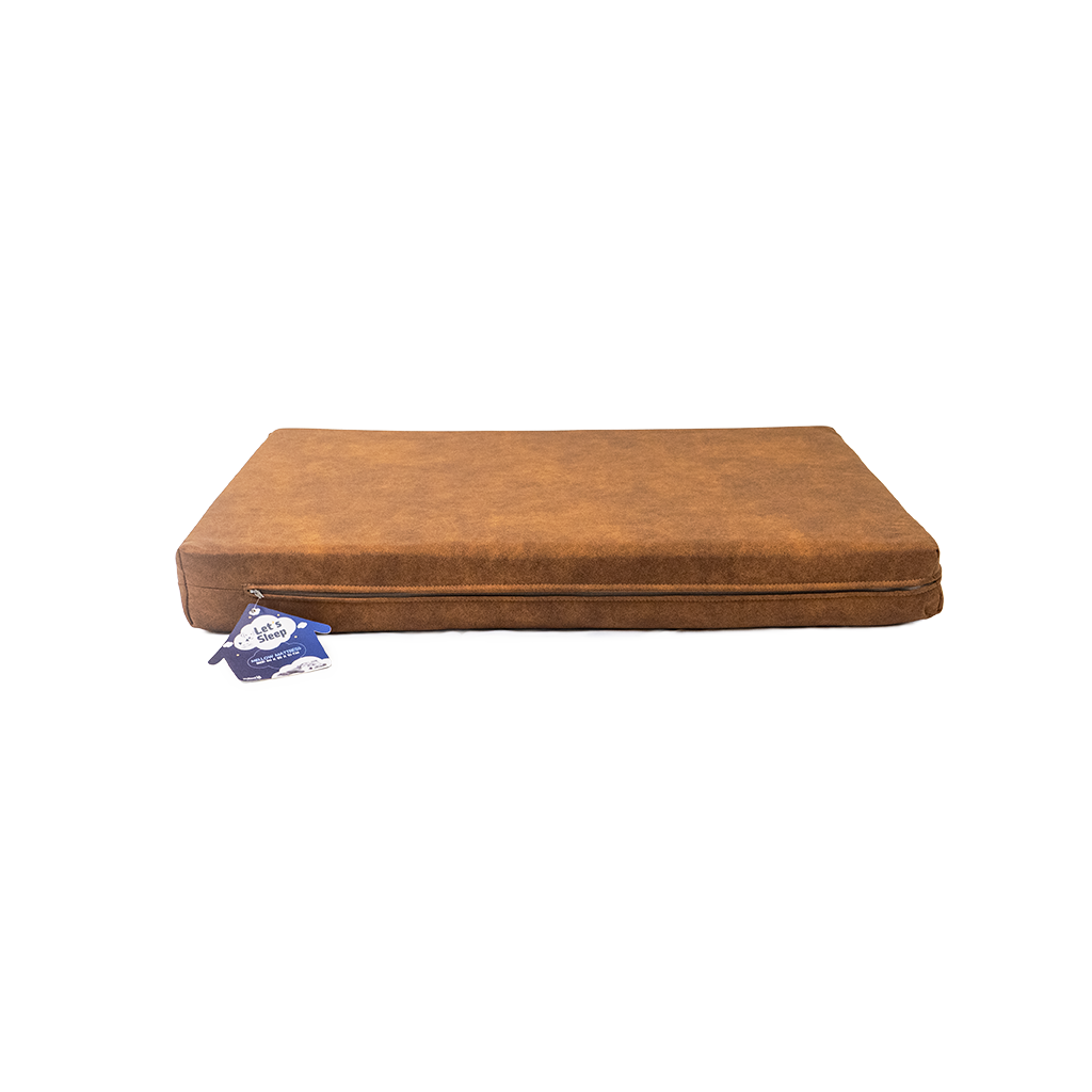 Let's Sleep Mellow Mattress Orthopaedic Bed Cognac