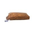 Let's Sleep Plush Pillow Dog Bed Cognac