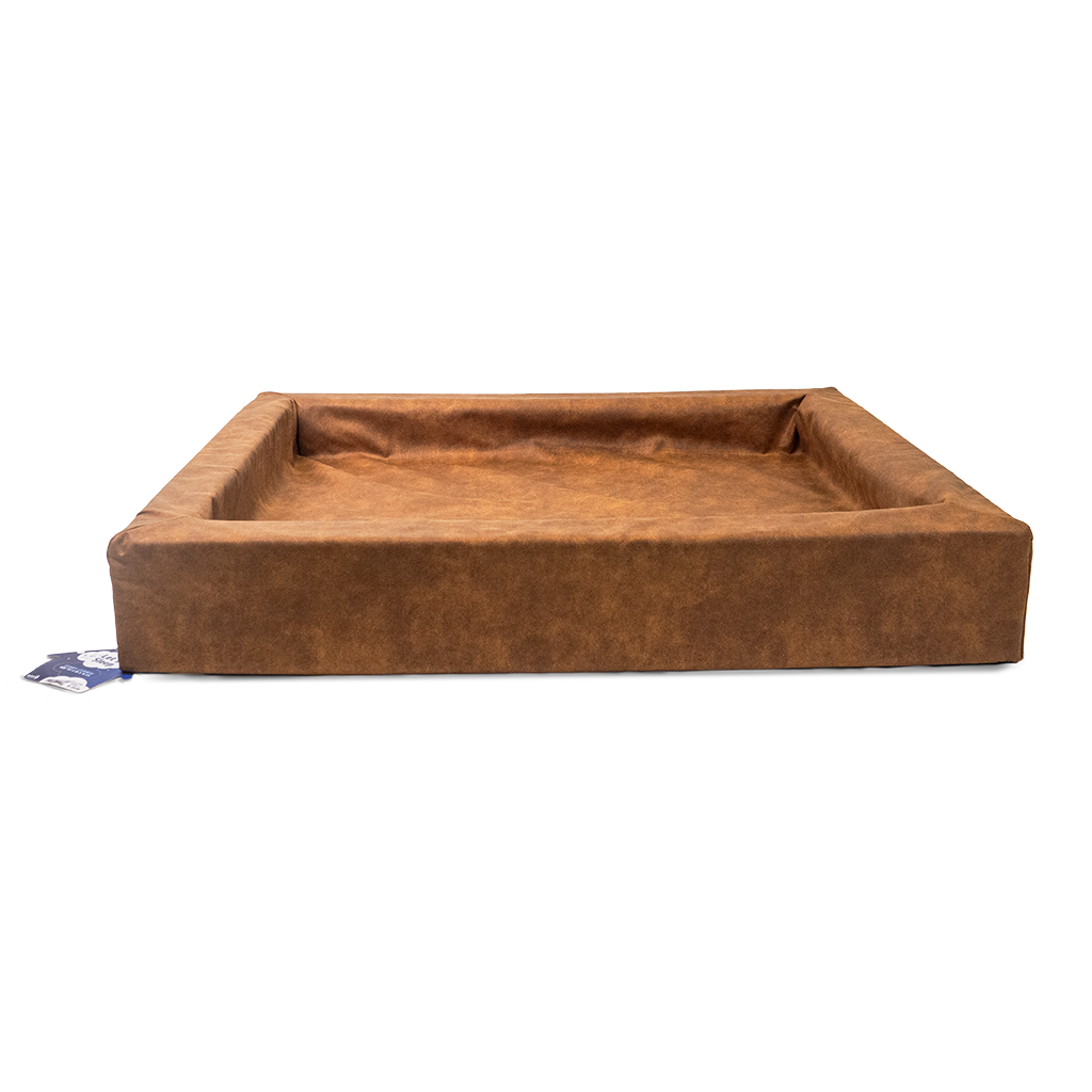 Let's Sleep Comfy Cushion Dog Basket Cognac