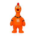 Oranje WK Latex Hondenspeeltjes Kip