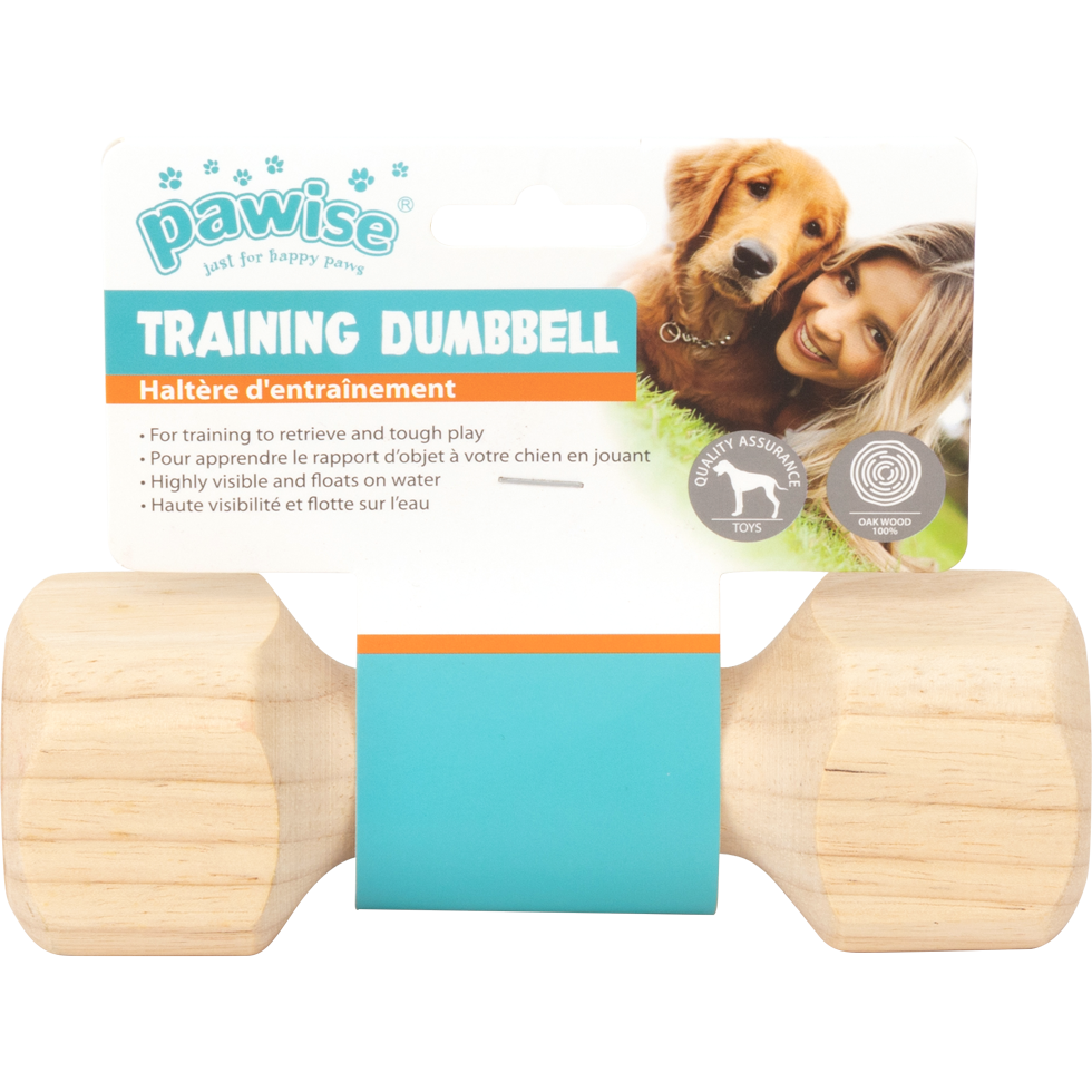 Pawise Wooden retrieving dumbbell