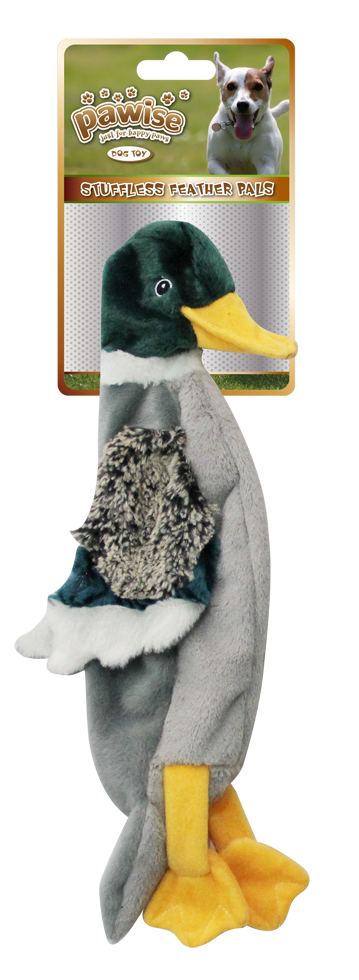 Pawise Stuffless Feather Pals Duck
